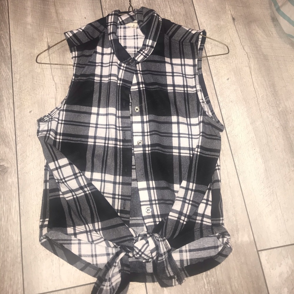 plaid tank top